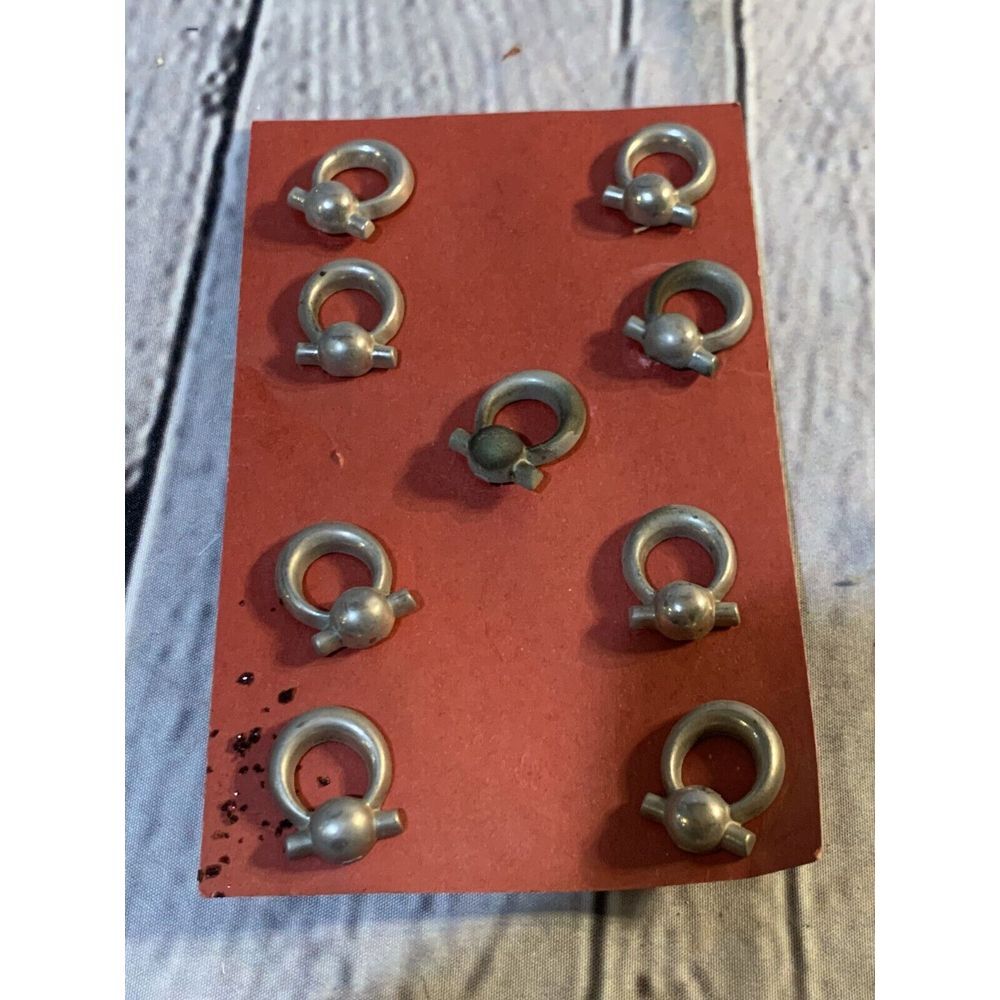 Antique unique metal lot of buttons from the 1950.s - Pack of 9‎ COLLECTIBLE